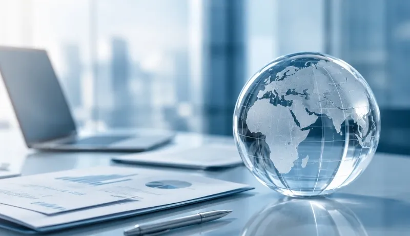 Weltkugel für globale Vernetzung